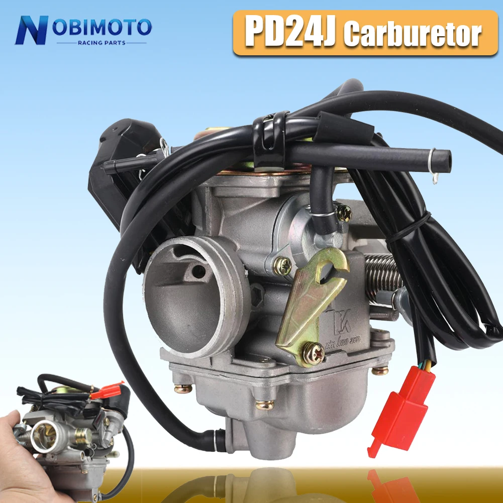 Motorcycle PD24J Carburetor GY6 125cc 150cc Carburetor Fits BAJA 125cc Scooter ATV Kart Scooter Moped Motorcycle Parts Carbureto