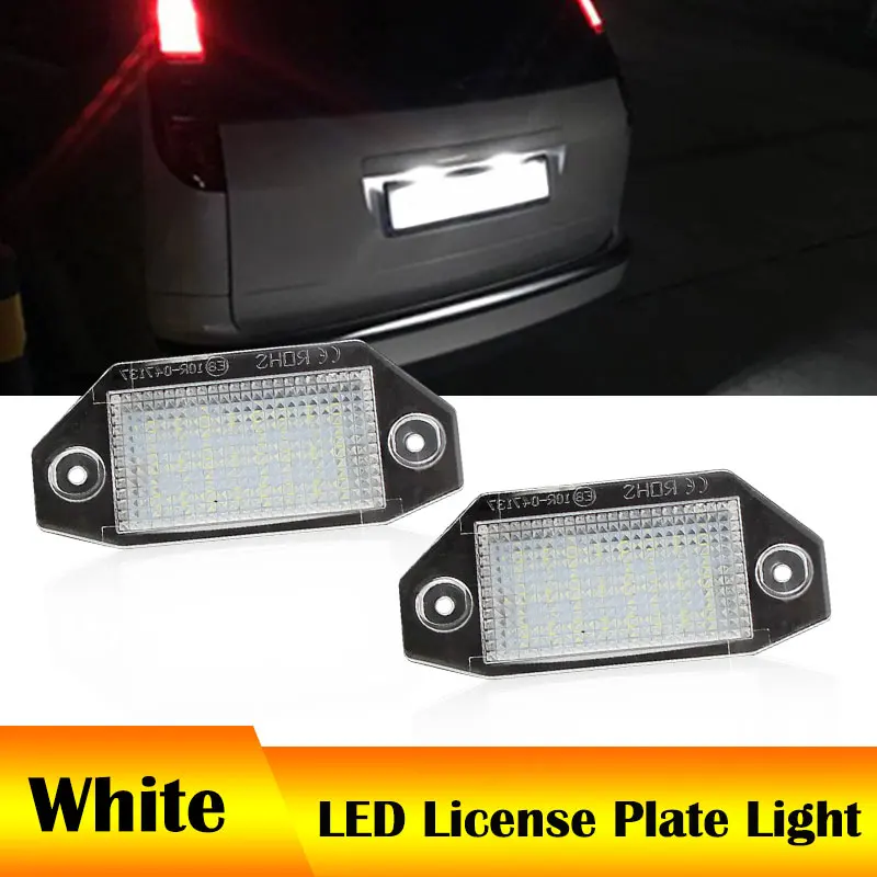 

2Pcs 12V LED Number License Plate Light White Lamps Upgrade For Ford Mondeo MKIII 4D/5D 2000 2001 2002 2003 2004 2005 2006 2007