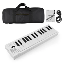 61-Key Foldable Electronic Piano Multifunctional Electronic Piano Keyboard LED Display Rechargeable Battery for Beginners