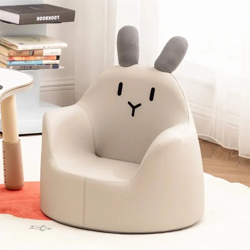 Children's Mini Cartoon Sofa Chair Baby Soft Confortable Sofa Backrest Armchair Waterproof Home Living Room Single Back Chair