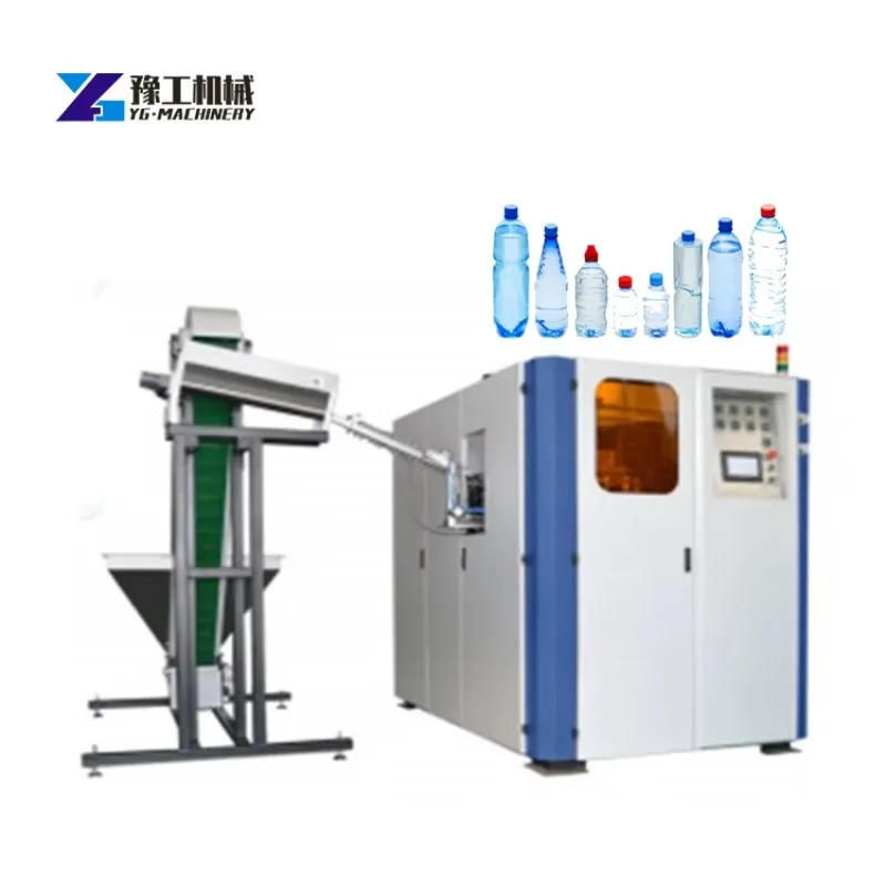 Efficient 2 Cavity Automatic Blow Molding Machine For 2L Large Volume Bottle High Speed PET Stretch Molder Factory Price