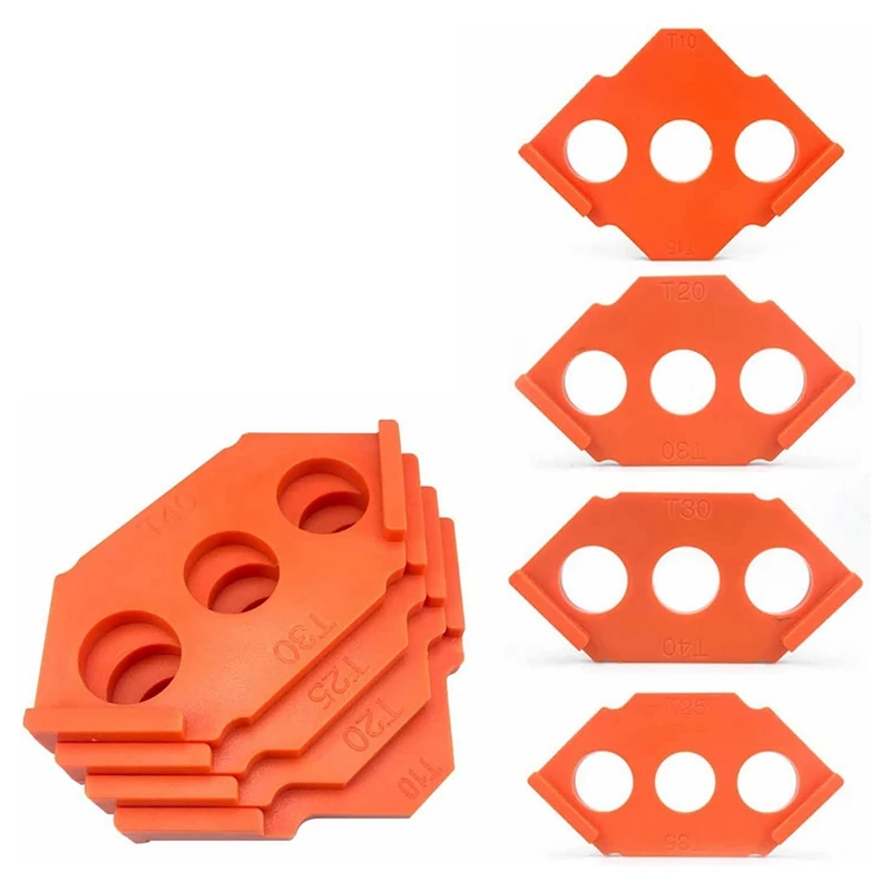 GTBL 4 PCS Set Radius Jig Router Templates, High Hardness ABS+CNC Router Jig Template Corners R10-15 R25-35 R20-30 R30-40