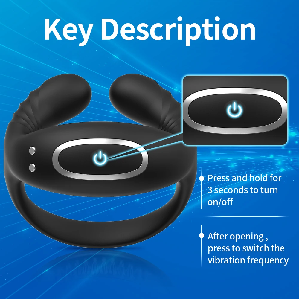 هزاز كوكرينج القضيب الدائري خاتم الديك على للرجل تأخير القذف الجنس لعب للرجال زوجين خواتم Penisring لعب للبالغين 18 +