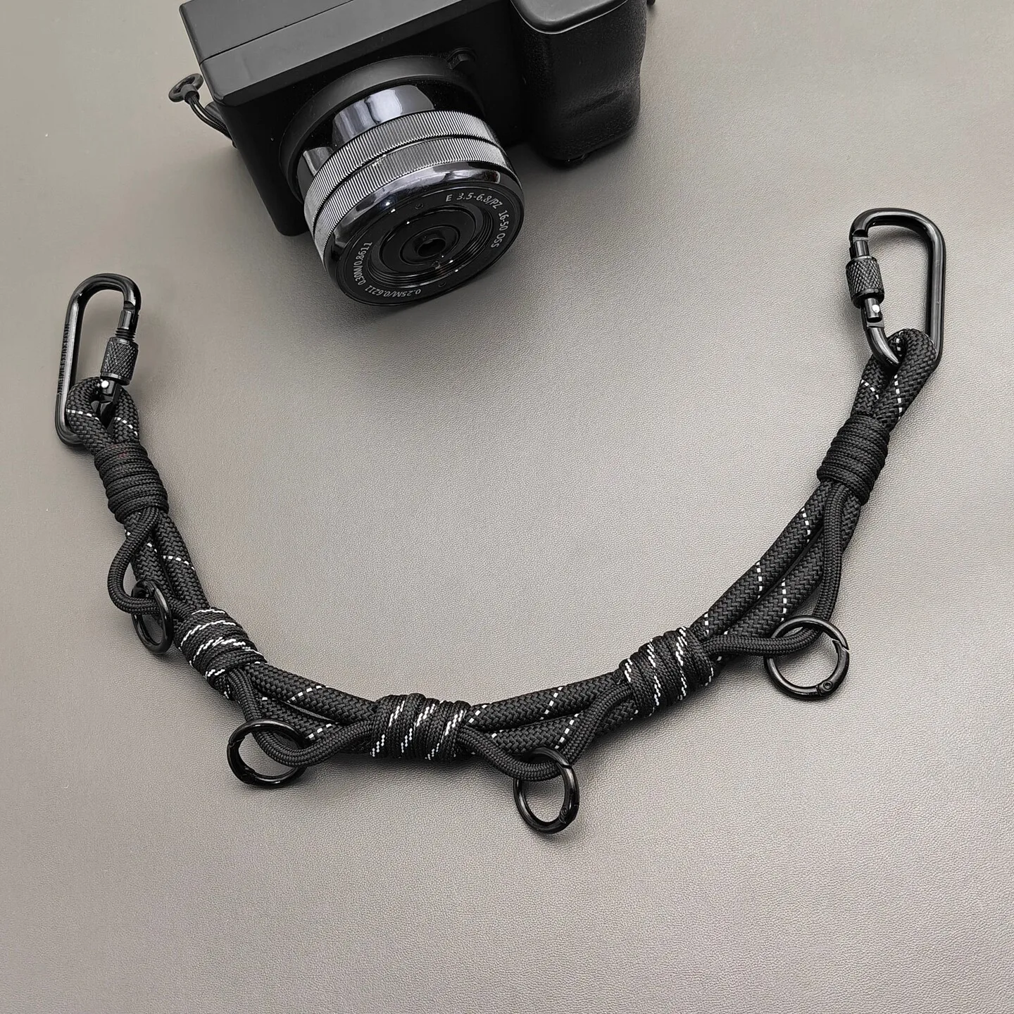 Handmade Outdoor DIY Woven Expansion Rope Hiking Backpack Lanyard Color Nylon Mobile Phone Pendant Accessories Transformation