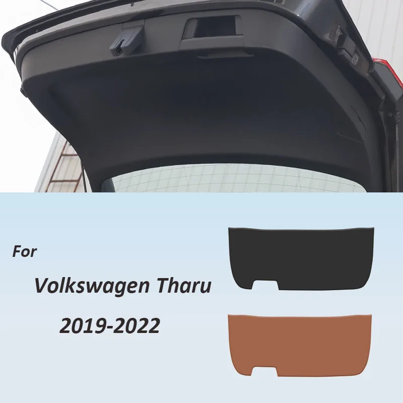 

Задний багажник автомобиля, задняя дверь, противоударный защитный коврик для Volkswagen Tharu 2019 2020-2022, декоративная накладка из искусственной кожи, антигрязный чехол