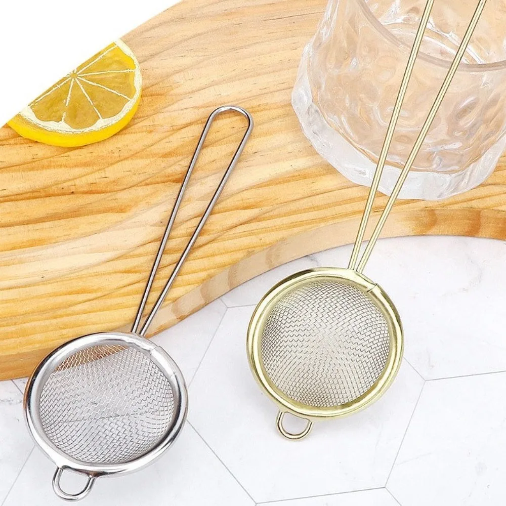 New Stainless Steel Fat Skimmer Spoon Easy to Clean Rust-Proof Tea Strainer Small Food Strainer for Kitchen