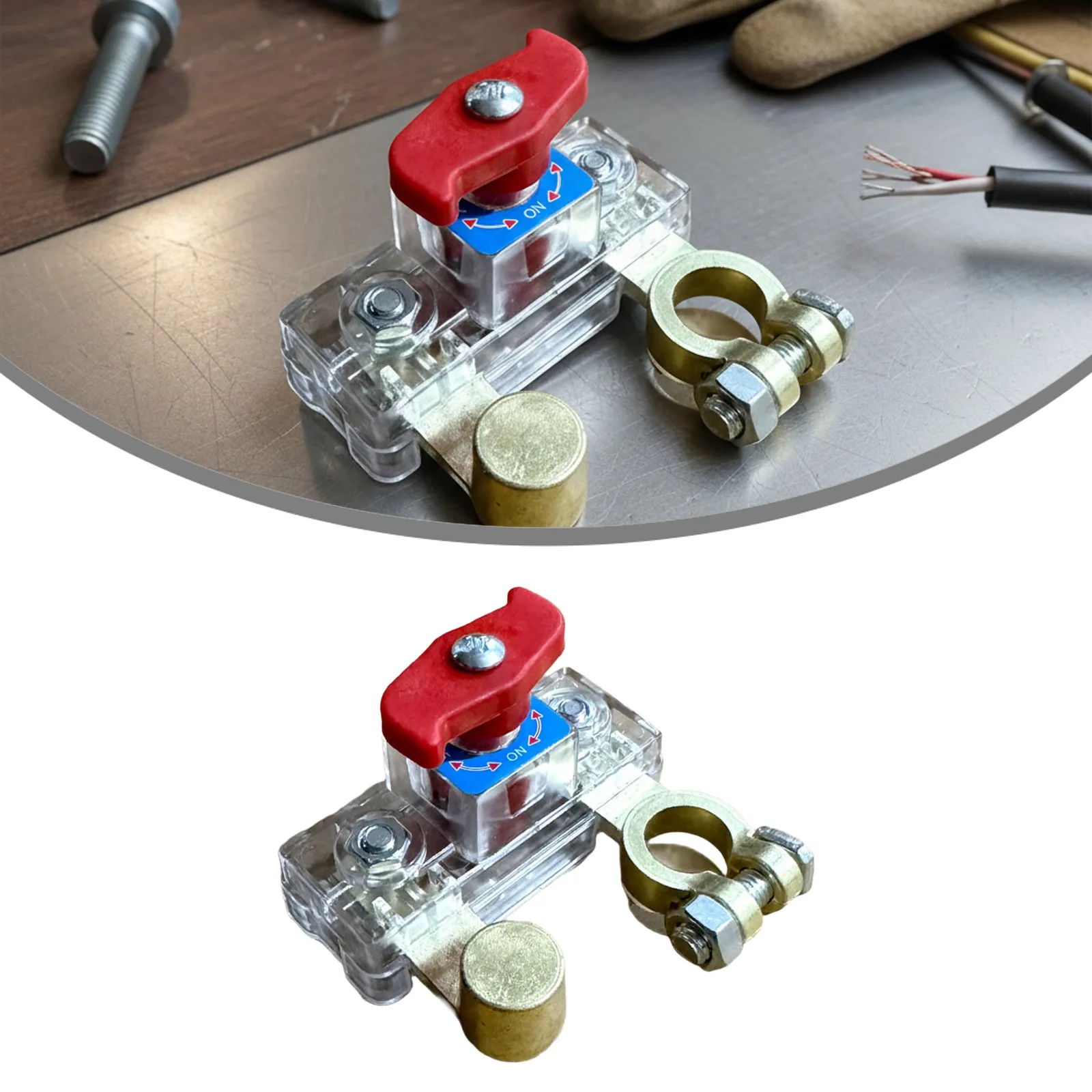 12V 24V Car Battery Disconnect Switch Isolator Power Cut Off for Vehicles Including Trucks RVs Buses Ships Trailers