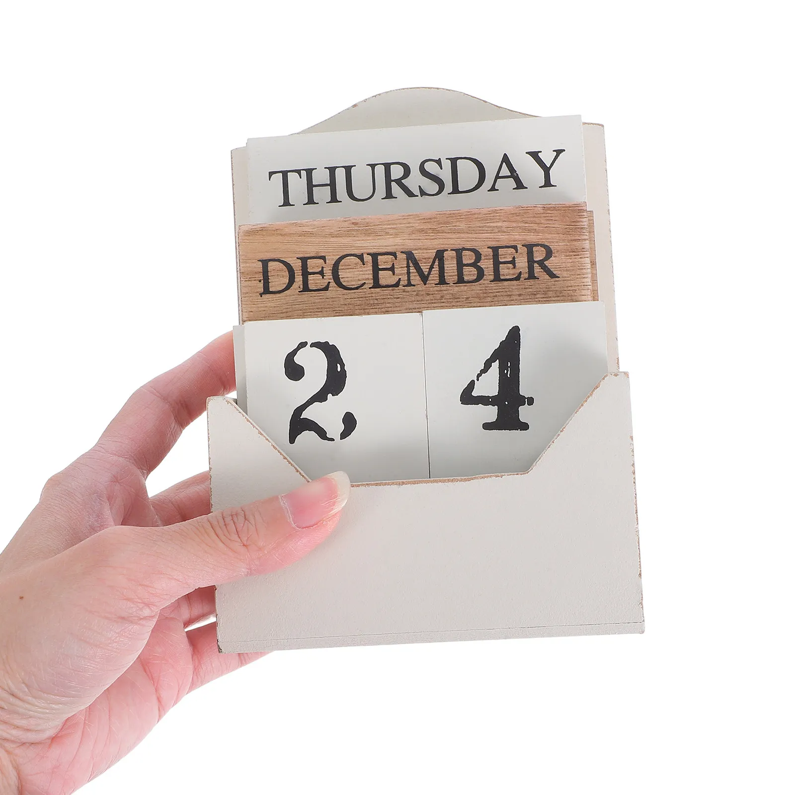 

Ретро-деревянный вечный настольный календарь-блок с ручным указанием даты, винтажный декор для дома и офиса
