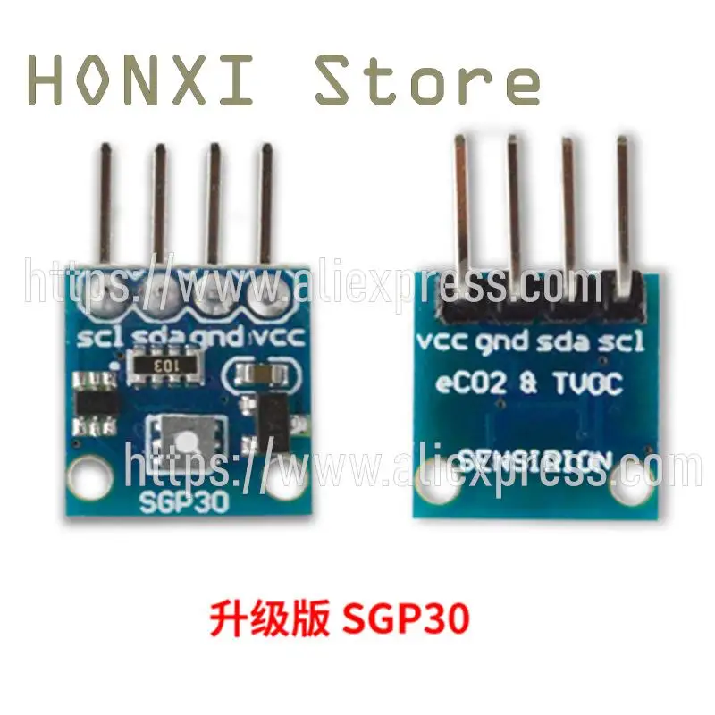 Module de capteur de gaz de formaldéhyde, module de mesure du carbone, SGP30 TVOC/eCO2 1 pièce