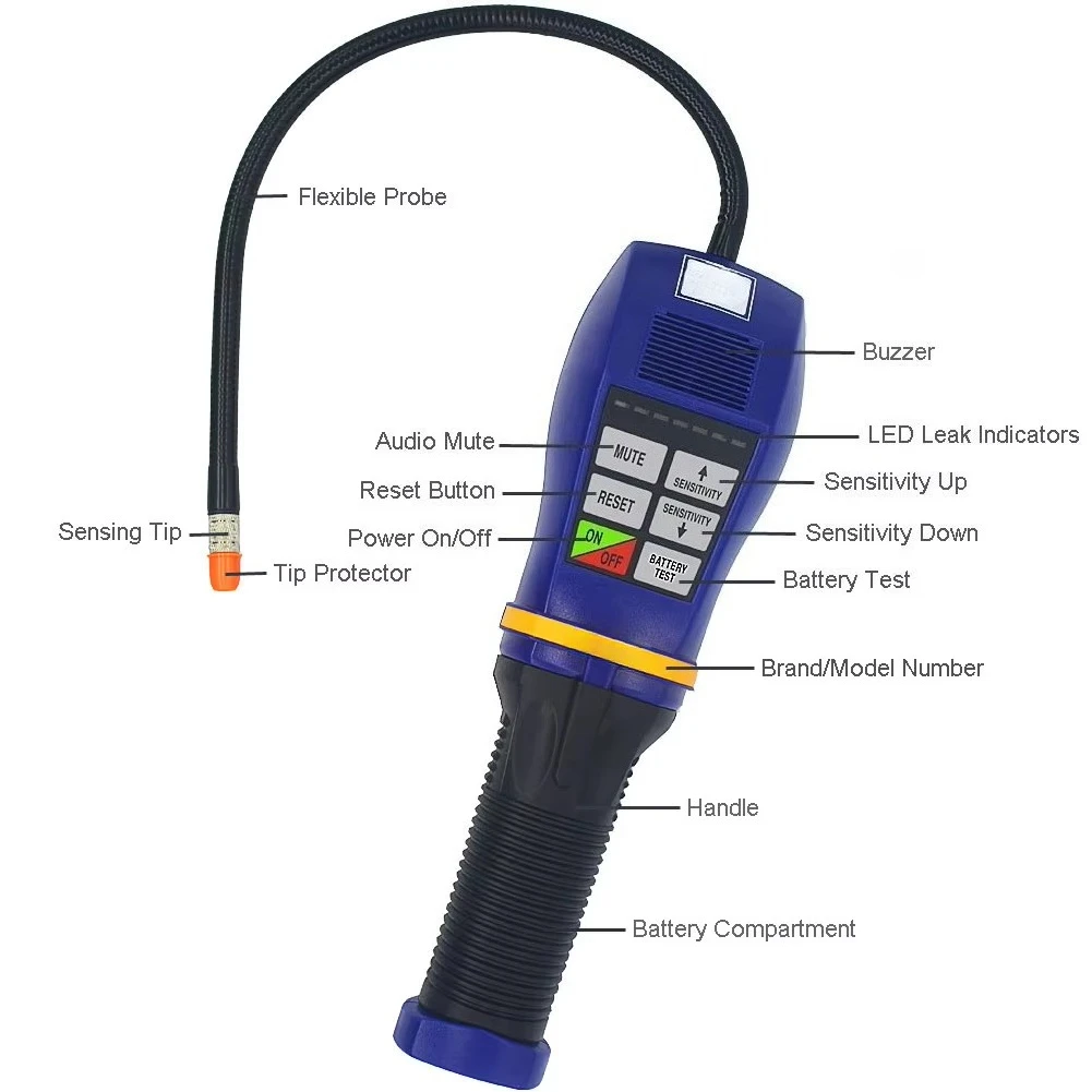 XP-1A XP-1A SF6 High Sensitivity Halogen Gas Refrigerant Leak Detector Analyzer for  SF6 Six Sulfur Fluoride Gas Leak Detector