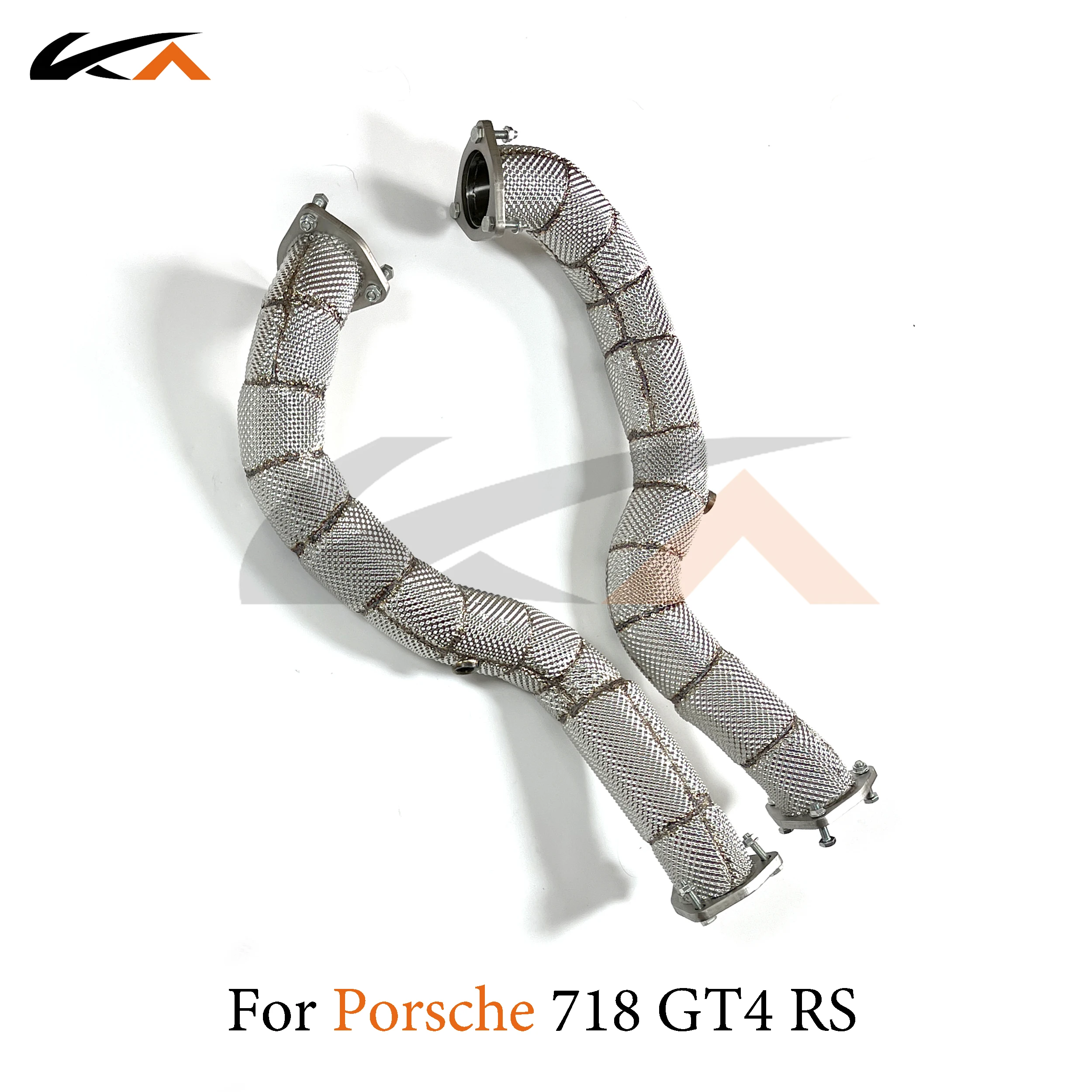 

KA Tuning exhaust system header stainless downpipe for Porsche 718 GT4 RS 4.0 axle pipe performance catalysis heat shield