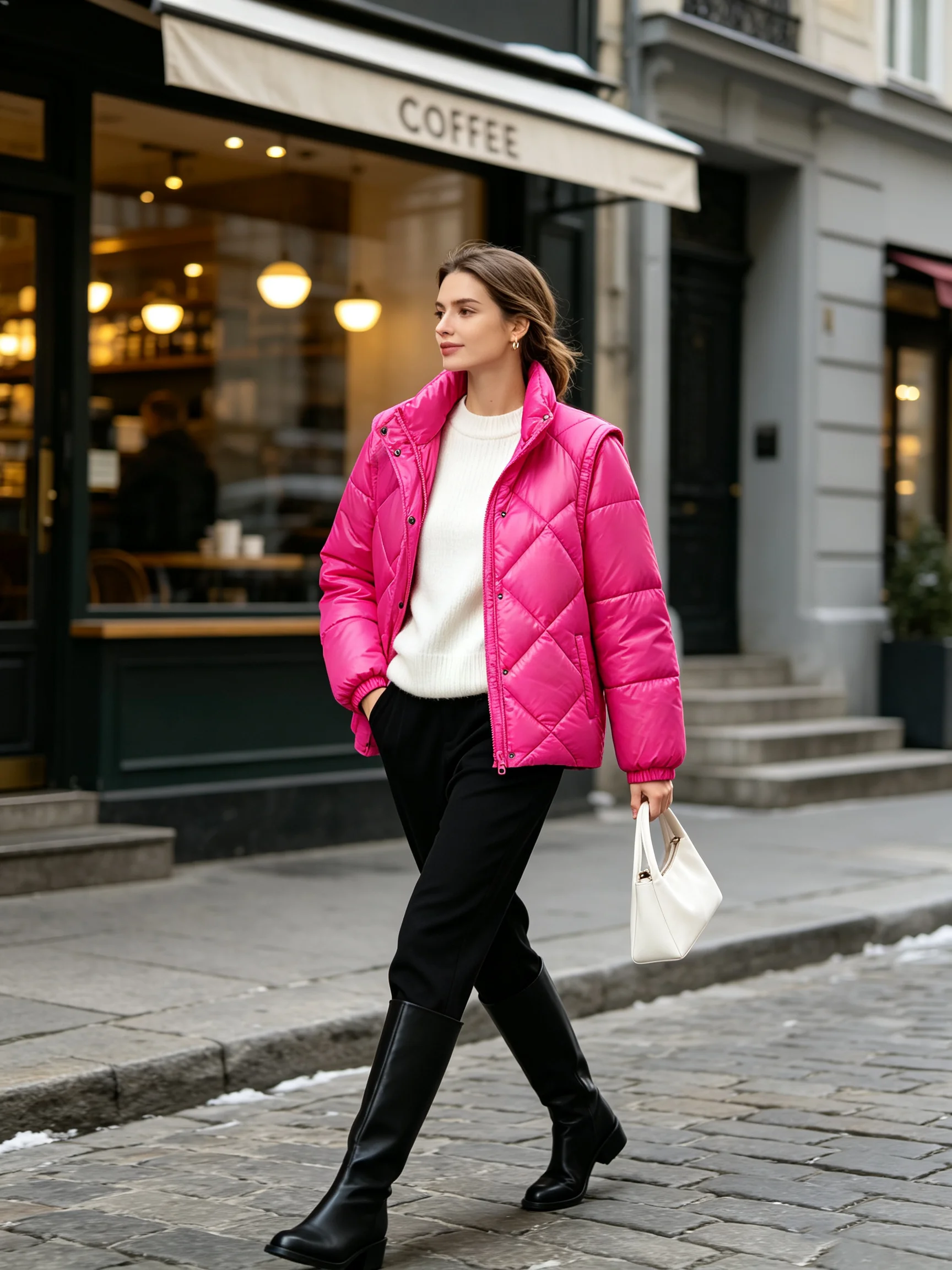 Coat Rack Standing - Plus Size Women's Winter Jacket Detachable
