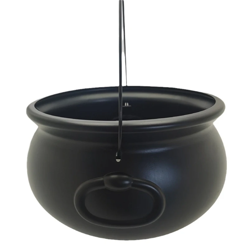 Halloween Cauldron, Plastic Witch Cauldron Kettle, Halloween Pot Candy Holder For St. Patrick's Day Partys Favors