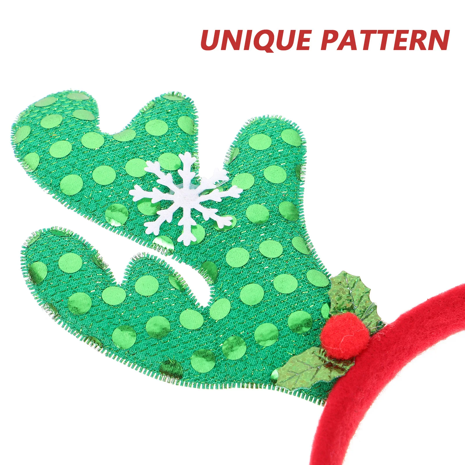 

3 Pcs Christmas Rhinestone Headband Antlers for Hair Ornaments Women Headbands