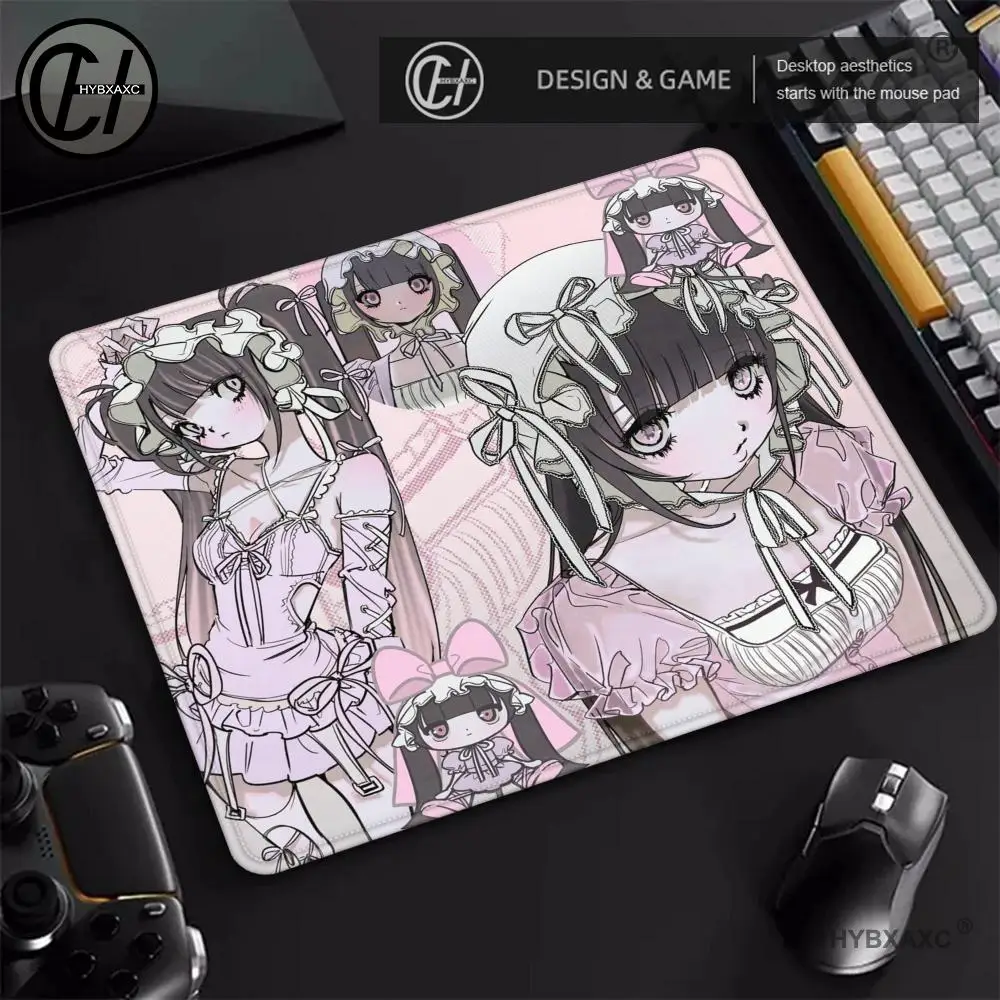 Japanese Anime Dark Wind Maid Cute Small Mouse Pad Computer Accessories Keyboard Non-Slip Mousepad Office Thickened Desk Mat