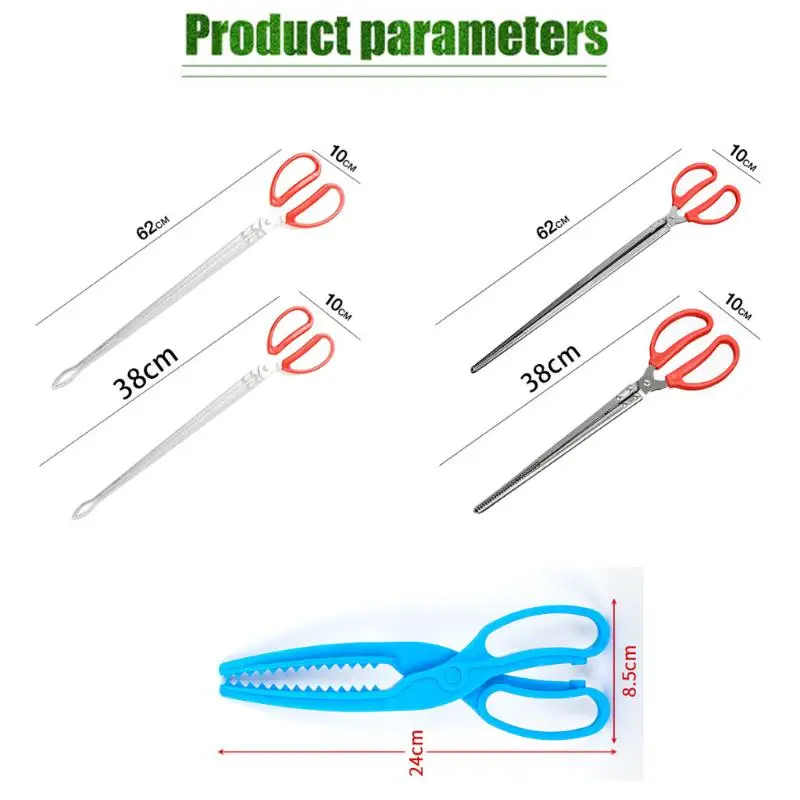 Ships In 62cm Seafood Tongs Fish And Crab Tong Plastic Crab Tongs Durable Easy To Use Non-Slip Multifunctional Beachcombing Too