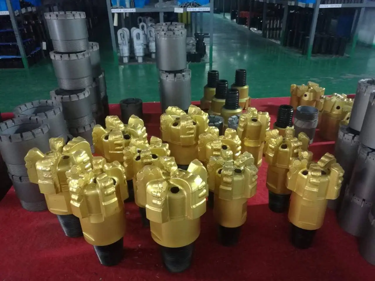 Geotec coroa ouro 2 "-12 1/4" 56mm 76mm tipo p9 coring cr 50 rosca sem núcleo pdc broca geológica perfuração de poços de água