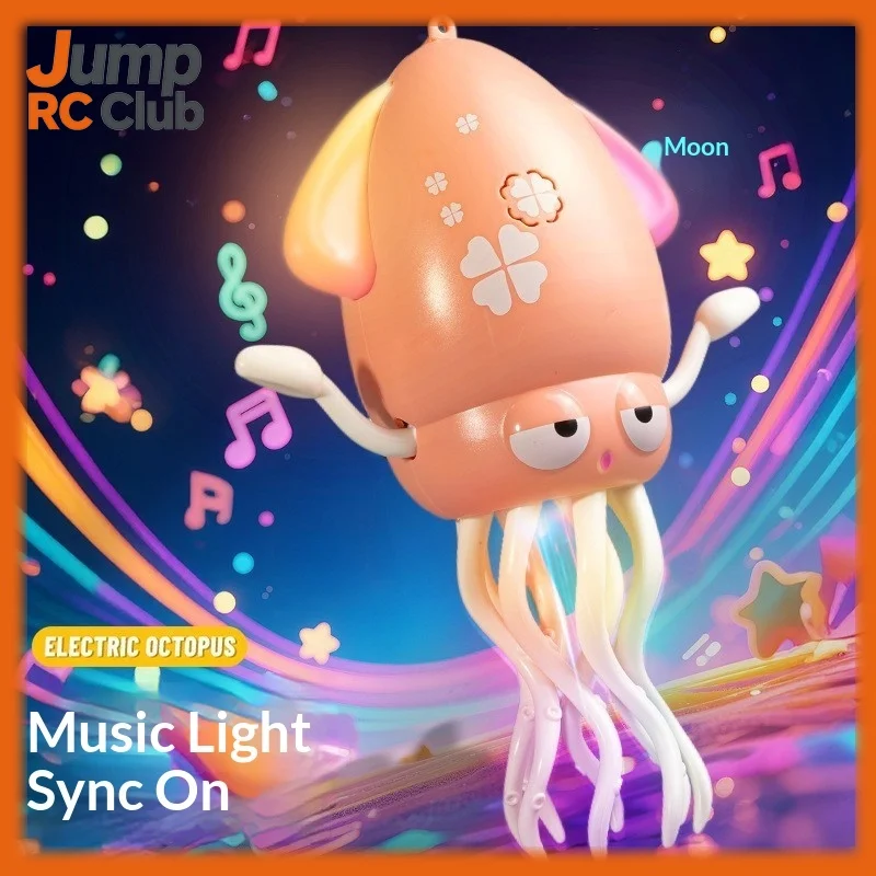 

Electric Dancing Octopus Toy Musical Light Up Funny Electric Squid Toy Kids Gift For Boys Girls Baby Toddler Birthday Xmas
