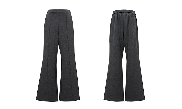 Amii Bootcut Pants Women Slimming Casual Minimalist Stretch Fit Long Trousers 2026 Autumn Embroidered Female Clothing 12613030