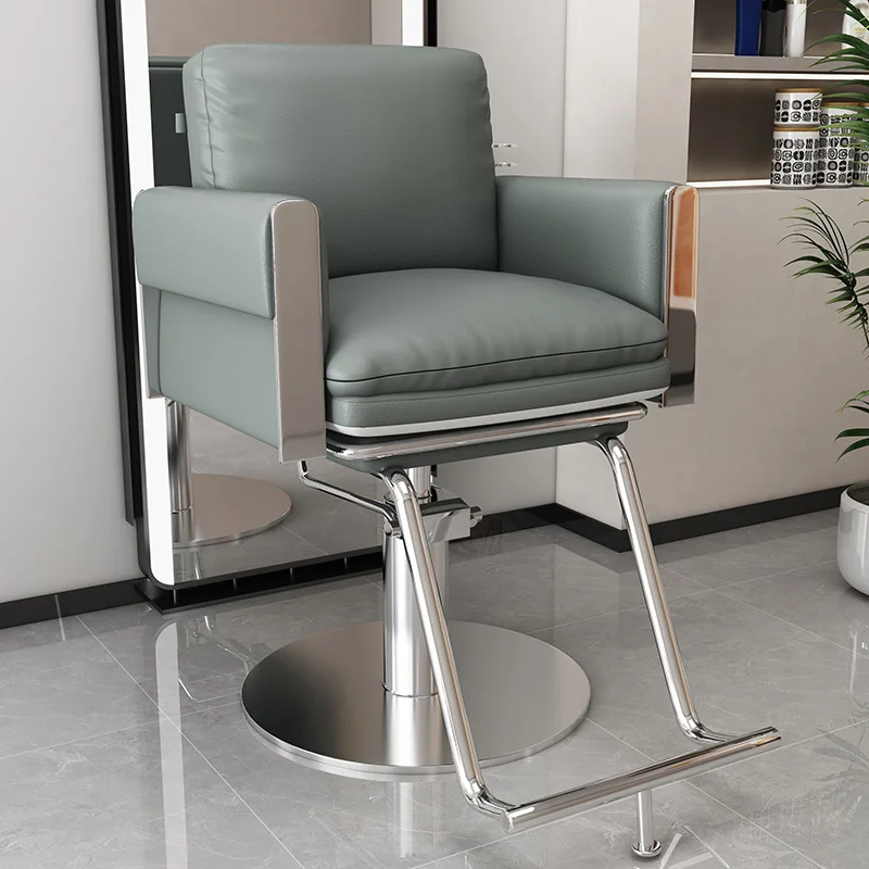 Online Celebrity High-end Barber Chairs Nordic Barbershop Ergonomic Perm Chair Swivel Lift Salon Furniture Cadeira Mocho FYBC