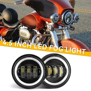 4.5 " 4 1/2 İnç motosiklet led sis geçen ışık yardımcı olmak için harley, klasik yol kral, 4.5 İnç led sis lambası En iyi 10 satış, far yardımı-retro bisiklet-no. 3