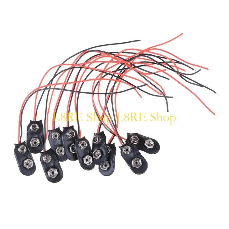 L8RE 10 pezzi I-Type 9V Connettore con fibbia per fibbia batteria soft per shell utilizzato in Student Experim