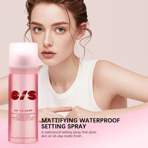 Imagen 2 del producto Spray Fijador de Maquillaje Mate, Resistente al Agua, de Larga Duración, Fijación Rápida, Delicado