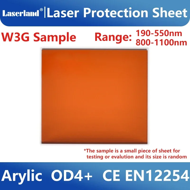 Industrial Grade Laser Window Sample Clear View 1064nm Protection Shield Sheet Acrylic Safety Screen