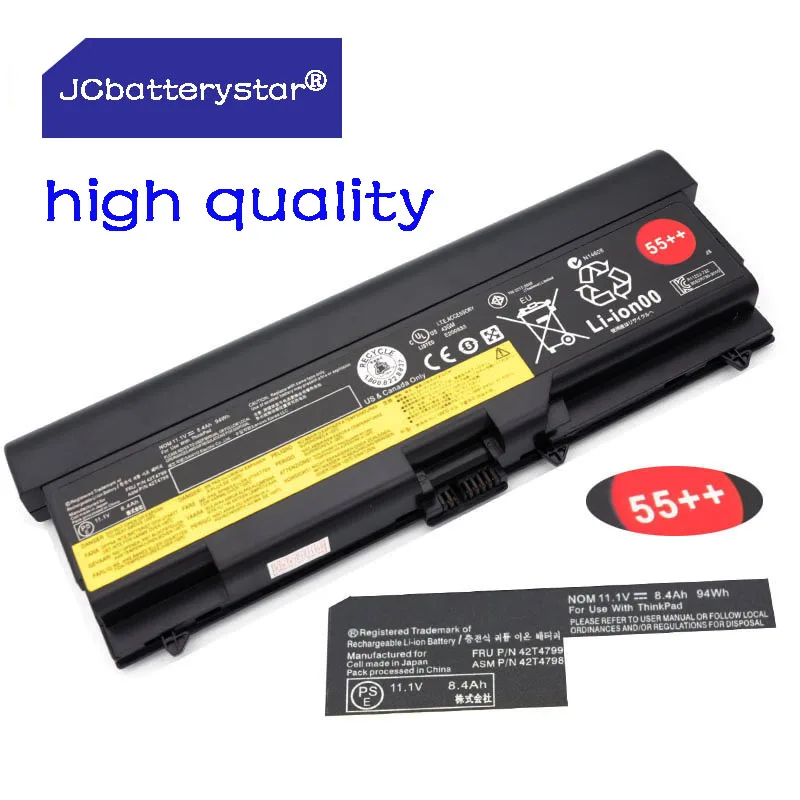 

JC Original 42T4799 42T4798 Battery For Lenovo ThinkPad E40 E50 E420 E520 T430 T420 T410 SL410K SL510 T510 W510 E520 L410 L512