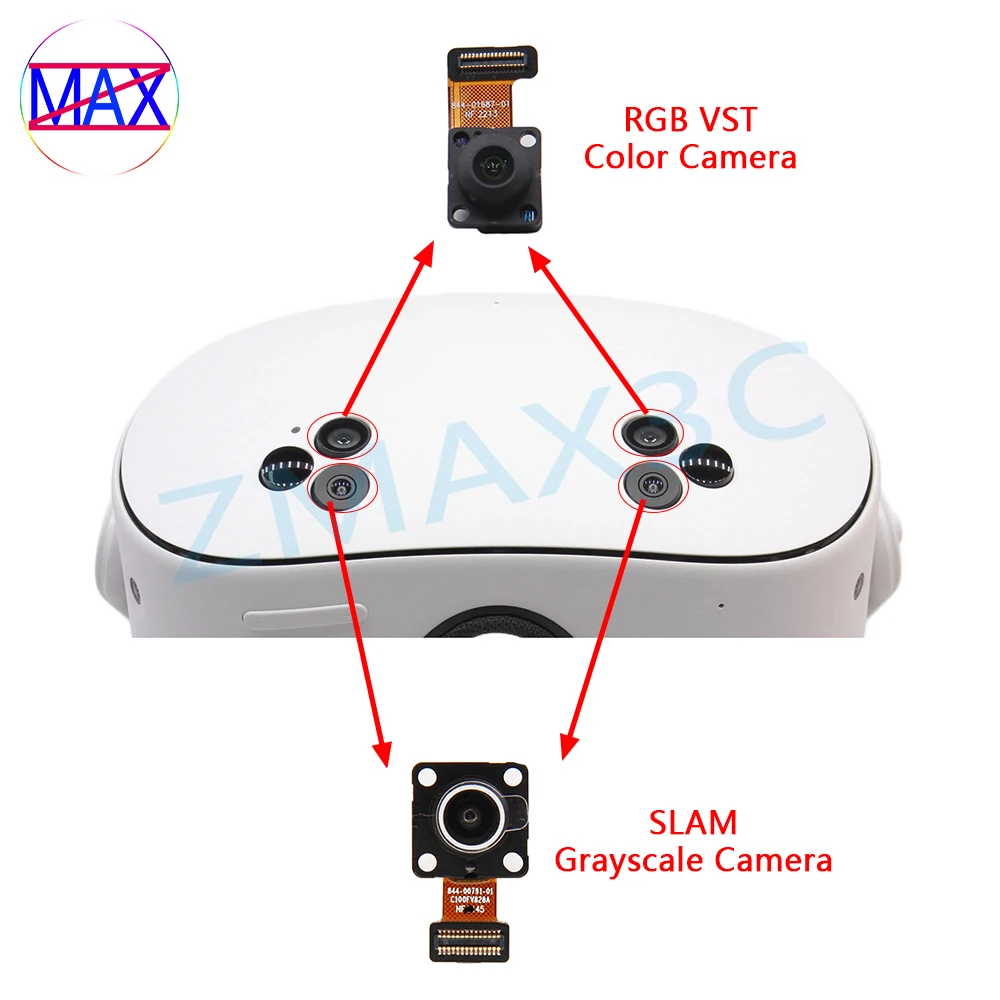 Оригинальная зернистая камера для Meta Quest 3S VR, гарнитура RGB VST, замена датчика камеры распознавания для Oculus Quest 3S