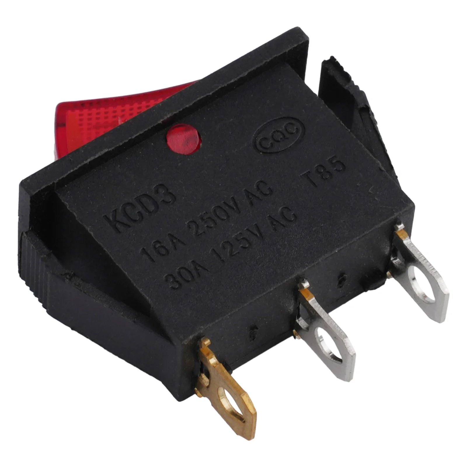 Power Switch Button Rocker Switch Rocker Switch 3Pin AC 125V 20A AC 250V 16A Boat Cart DPST Durable Components