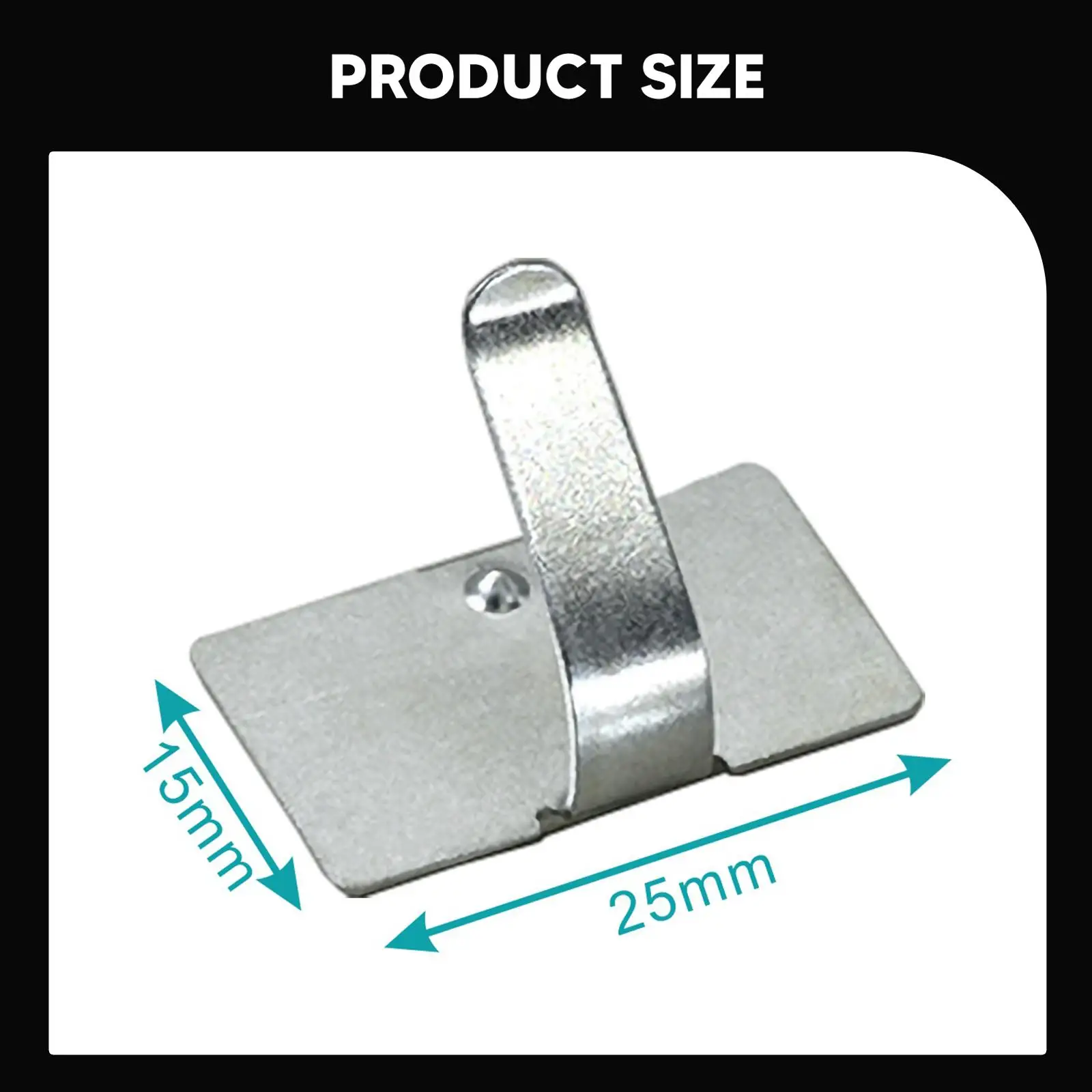 

15Pcs Cable Holder Sturdy Metal Compact Easy to Install Wire Organization Clip for Effortless Cable Management