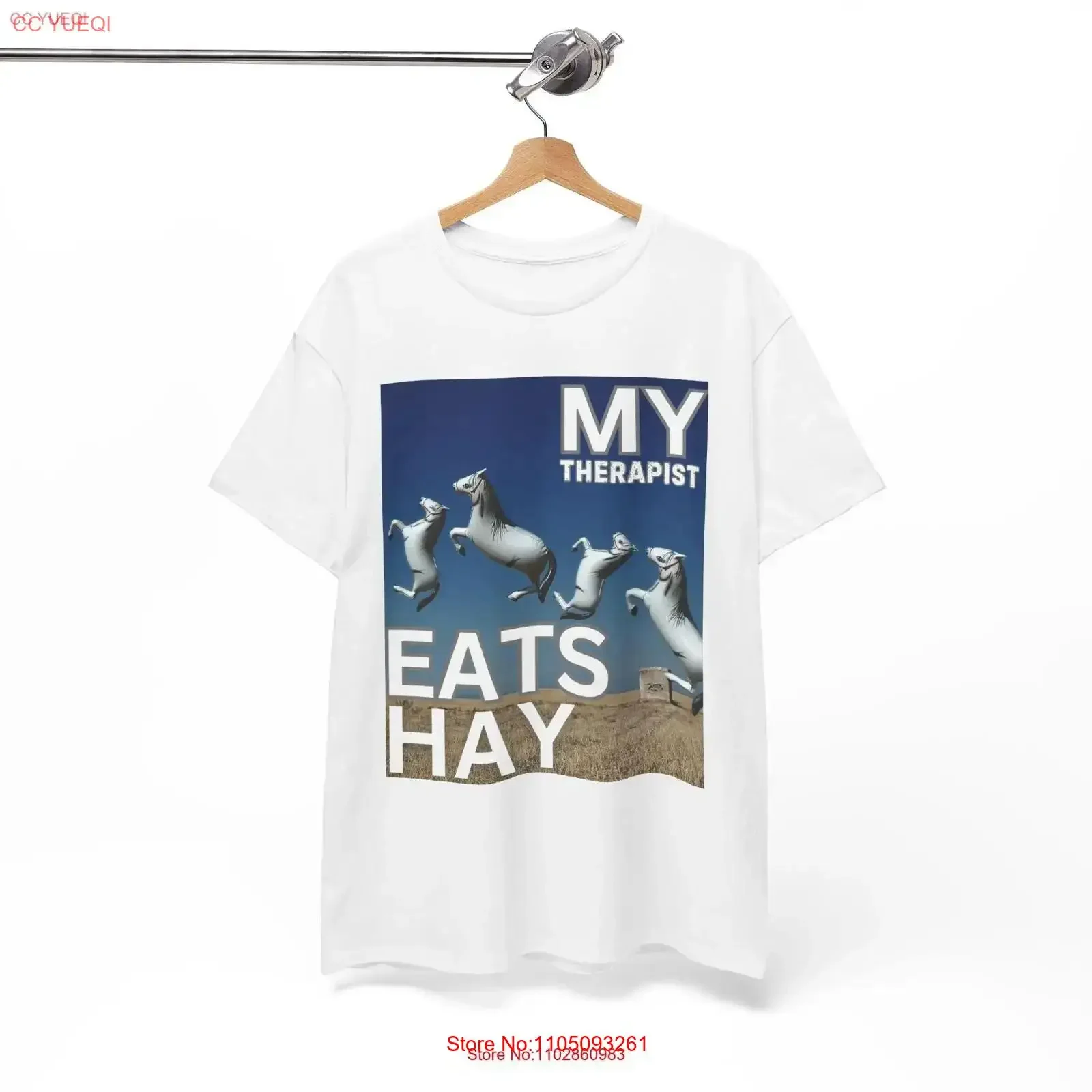 Camiseta de caballo con cita divertida de terapeuta, amante de los animales ecuestres, ropa para montar a caballo, comiendo al heno, vintage, lavada y transpirable