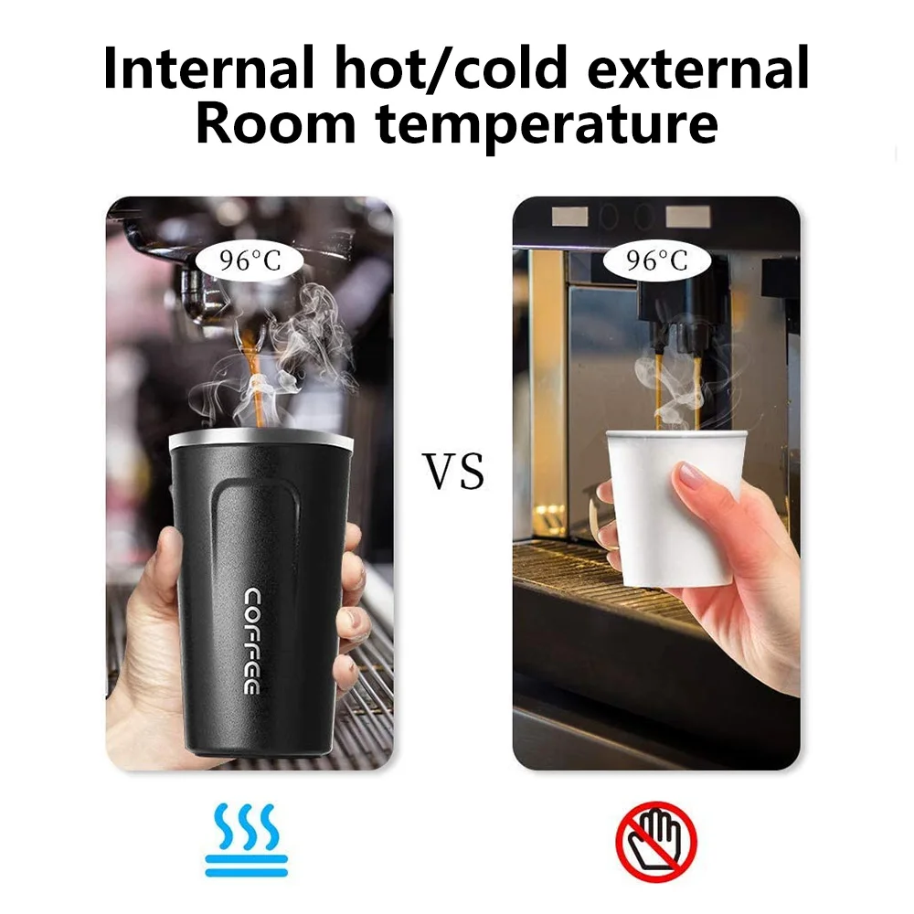 510ML Thermal Mug Coffee Thermos Bottle With LED Smart Temperature Digital Display Vacuum Flask Travel Cup Keep Cold/Hot Portabl