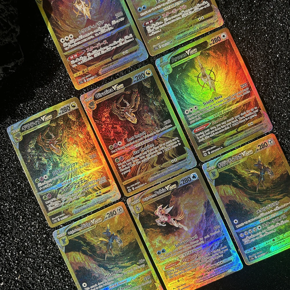 1/8 Stück Diy PTCG Pocket Collection Karten Lightning Card Gold Crown Ultra Rare Charizard Classic Game Anime Ex Card Geschenk