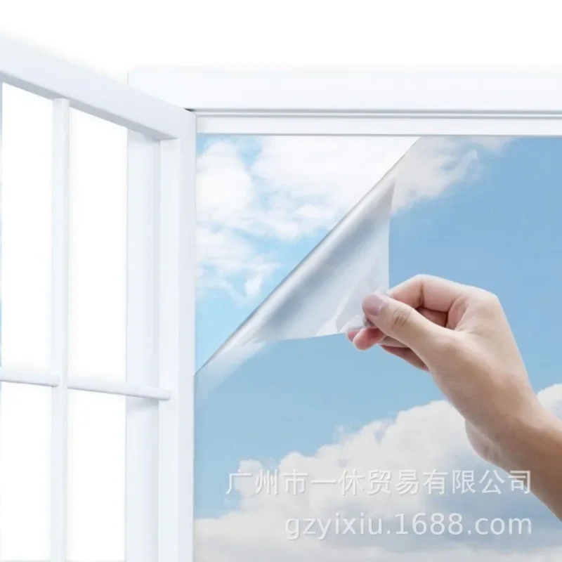 One Way Mirror Glass Film Privacy Film Self Adhesive Residential Window Film Heat Control Glare Reduction Anti UV Window Tinting