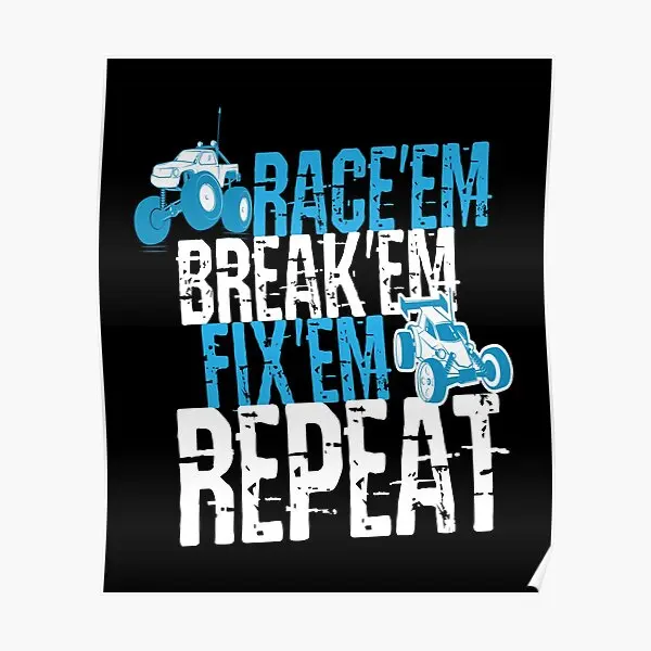 

Автомобиль Raceem Fixem Rc плакат современный Декор печать на стене винтажное художественное украшение Настенная картина забавная комната живопись дома без рамки