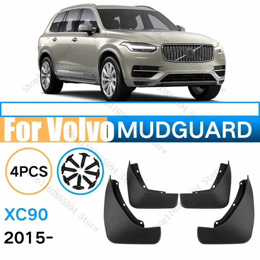 

Front Rear Mud Flaps For Volvo XC90 2015-2022 Splash Guards Mud Flap Mudguards Fender Auto Accessories 2019 2020 2021 4pcs