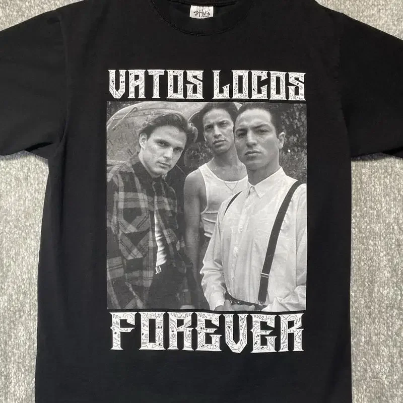 Vatos Locos Forever 1993 Mens Large T Shirt Blood In Out Movie Black Shaka