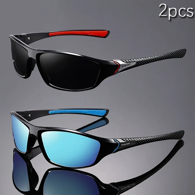 2Pcs Retro Small Full Frame Glasses TAC Lens Lightweight for Kayaking Daily with Anti-Fog Cloth