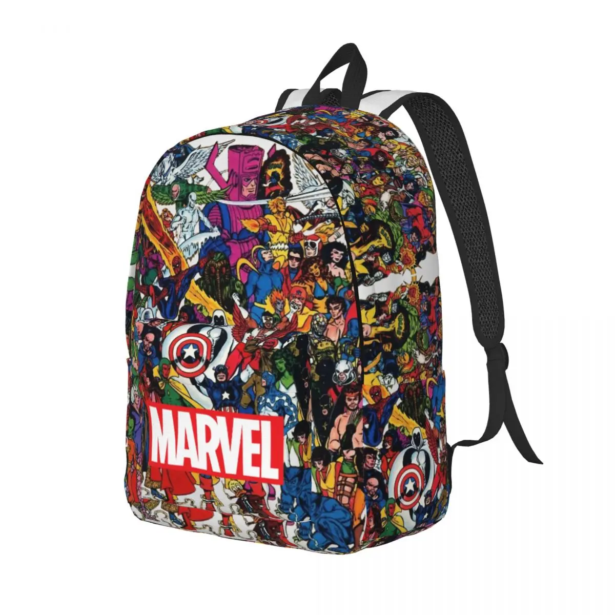 Hiking Marvel Retro Washable Fashionable Marvel Avenger Film College Bag Office Staff Rucksack Birthday Gift