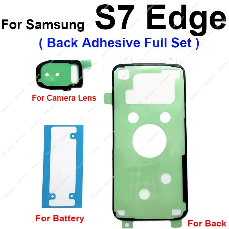 LCD Display Screen Glue Back Battery Cover Sticker Camera Lens Waterproof Adhesive Tape For Samsung Galaxy S6 S6 Edge S7 S7 Edge