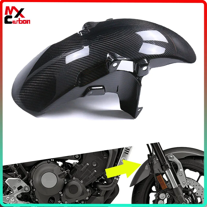 For Yamaha  XSR 900  Tracer 900 GT 2016 -2021  Motorcycle Accessories 100% Modified Carbon Fiber Front Fender