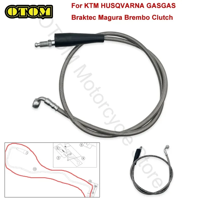 For KTM HUSQVARNA GASGAS Motorcycle Hydraulic Clutch Pipe Repair Oil Hose Braktec Magura Brembo Clutch 2016-2026 EXC EXCF SX SXF