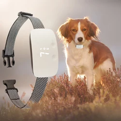 Collar inteligente para ladridos de perro, dispositivo de entrenamiento automático con 3 modos de sonido/vibración/choque