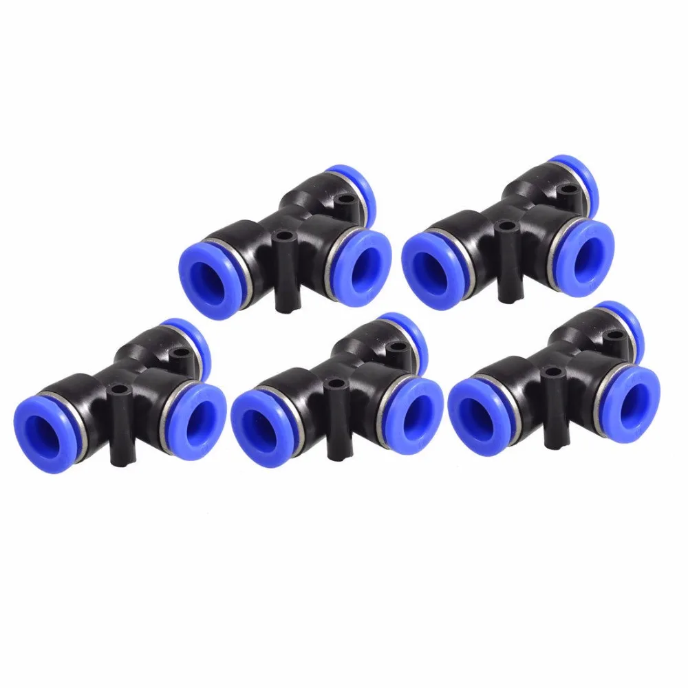 4/6/8/10/12/14/16MM T Style One Touch Fittings Push in Quick Connectors