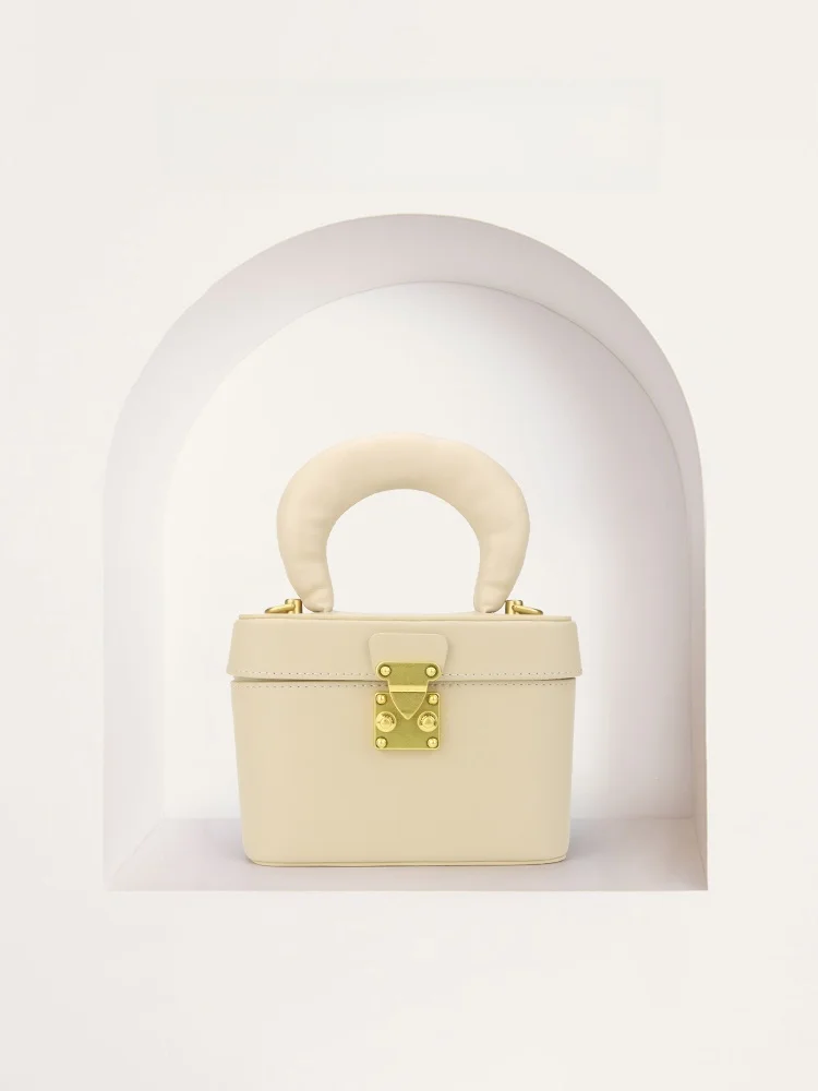 Blend Lady Leather Camera Bag Women's Crossbody Makeup Pouch Handbag Stylish Versatile Small Square Box Bag Casual Leisure