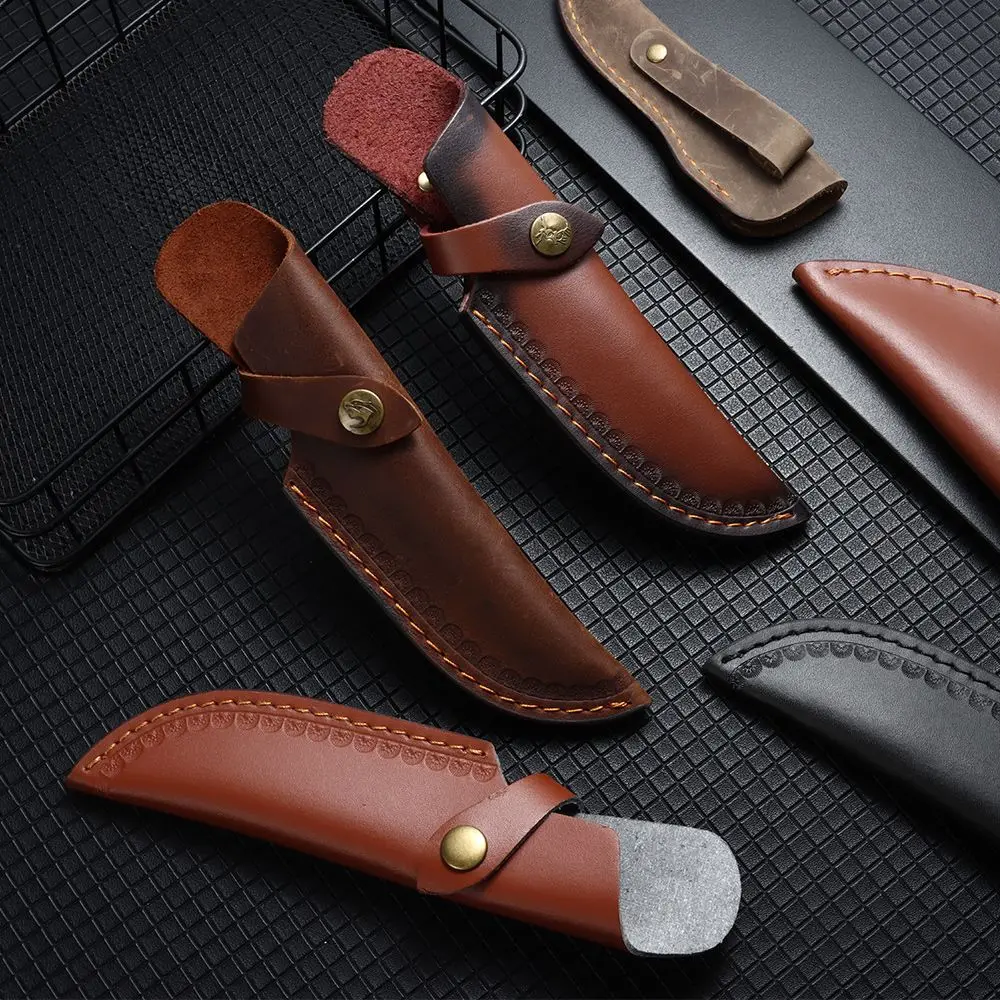 Funda protectora para cuchillo, funda de cuero para cinturón, funda para cuchillo, Funda de cuero con hebilla para cinturón, herramienta multifunción de bolsillo