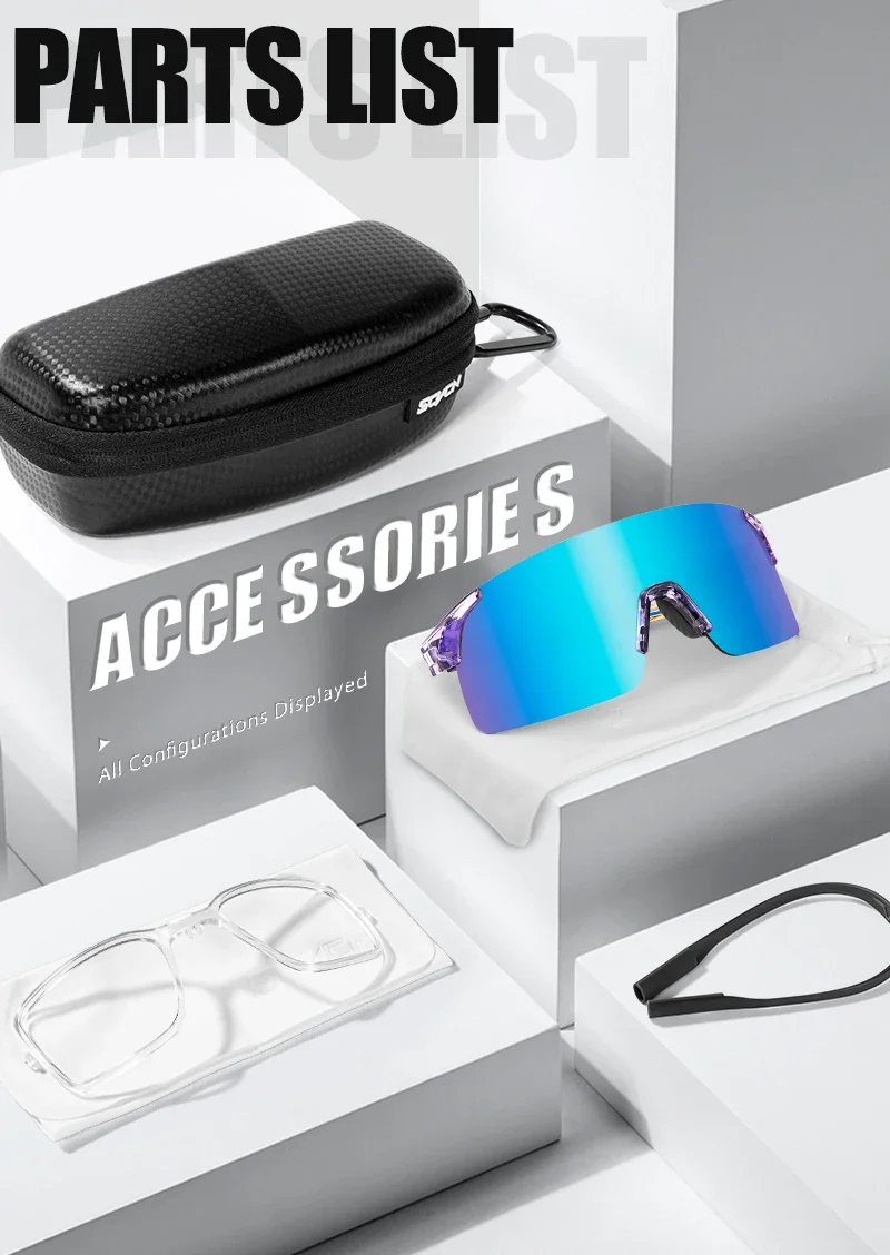 SCVCN NEUE Mode Radfahren Sonnenbrillen für Männer Frauen MTB Angeln Golf Fahren Luxus Fahrrad Brille Shades 2024 Photochrome UV400 – Detail 16