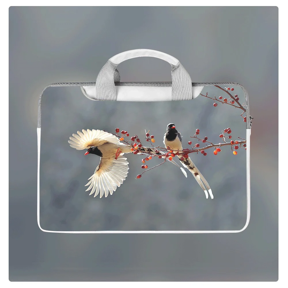 

Cartoon bird print portable laptop bag 14 15 16 inches waterproof and shockproof laptop sleeve student school office daily use